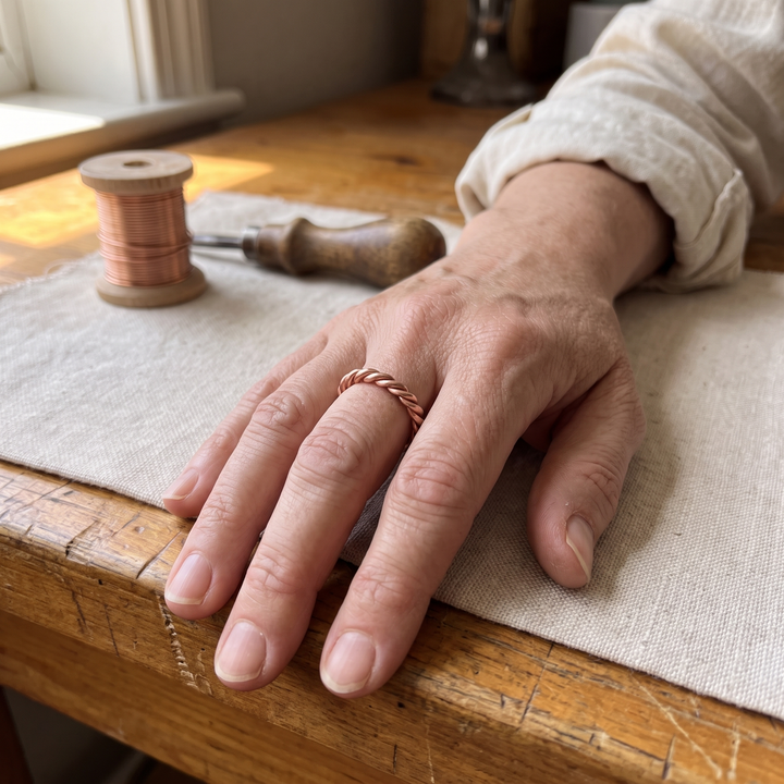 Celeste | Anello in Rame Teso