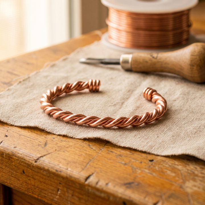 Caterina | Bracciale in Rame Teso