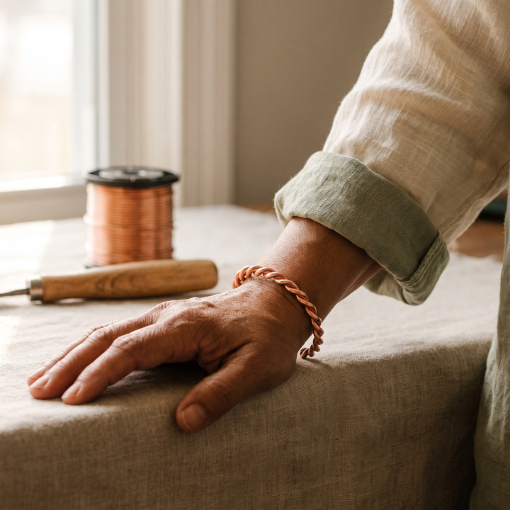 Caterina | Bracciale in Rame Teso