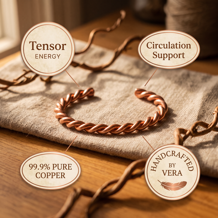 Caterina | Bracciale in Rame Teso