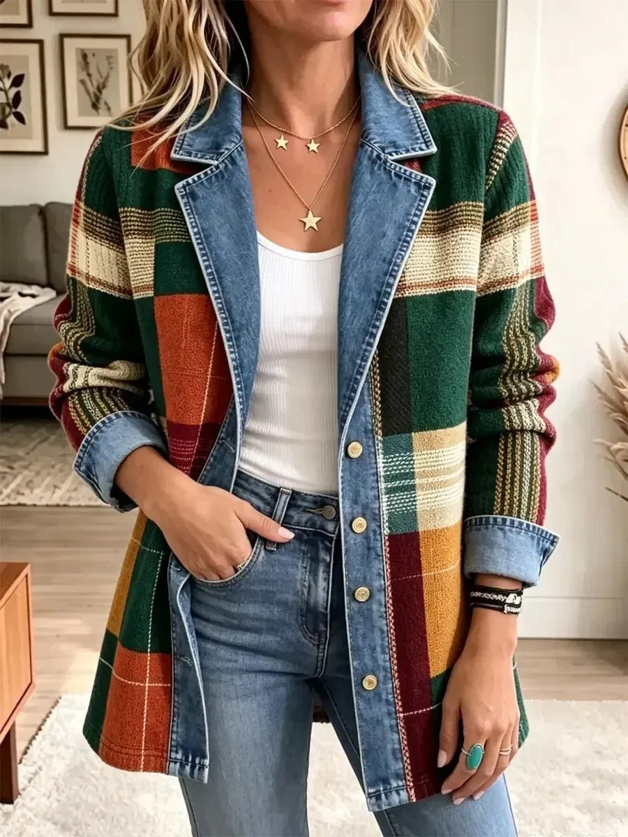 Elladia | Giacca Scozzese in Maglia