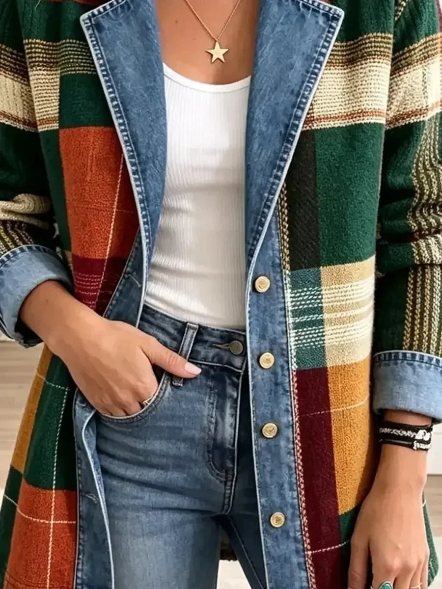 Elladia | Giacca Scozzese in Maglia