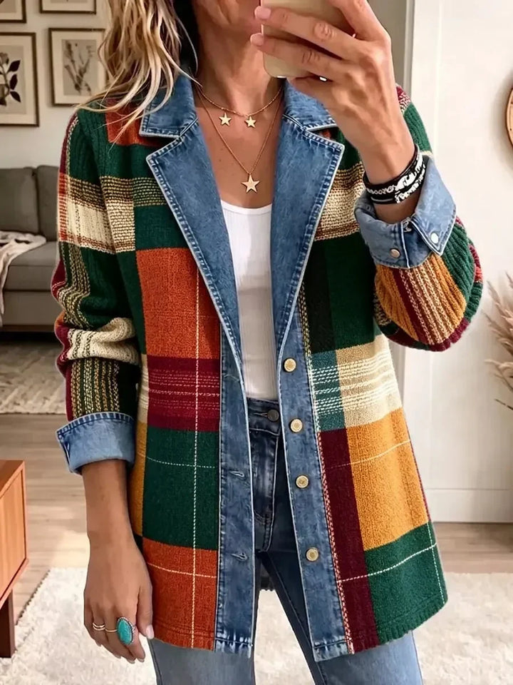 Elladia | Giacca Scozzese in Maglia
