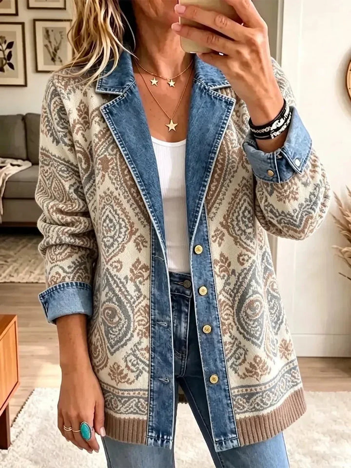 Amedea | Giacca in Maglia Panna