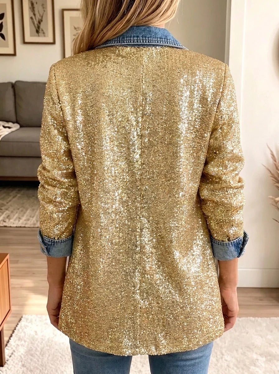 Sofisia | Giacca Oro Scintillante