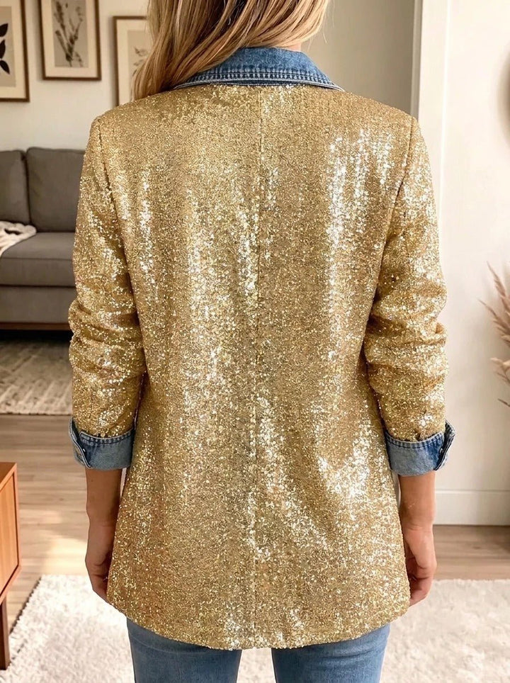 Sofisia | Giacca Oro Scintillante