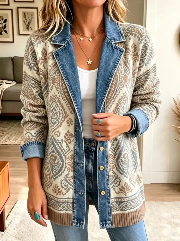 Amedea | Giacca in Maglia Panna