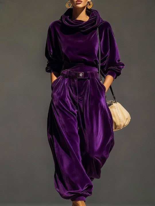 Scarlatta | Completo in Velour Morbido