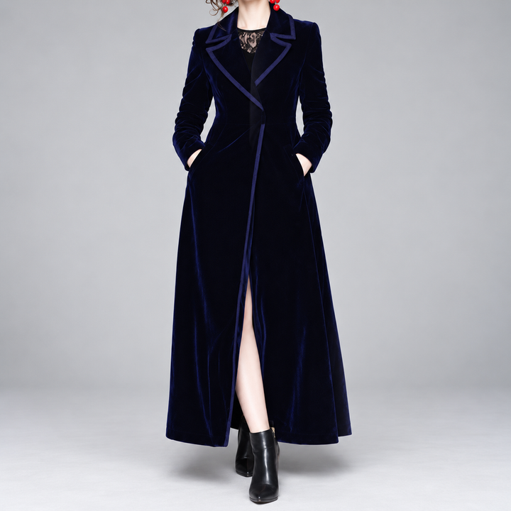 Rosmunda | Cappotto Lungo in Velluto