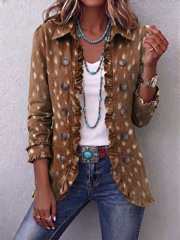 Nolwenna | Giacca Animalier Bohémien con Balze