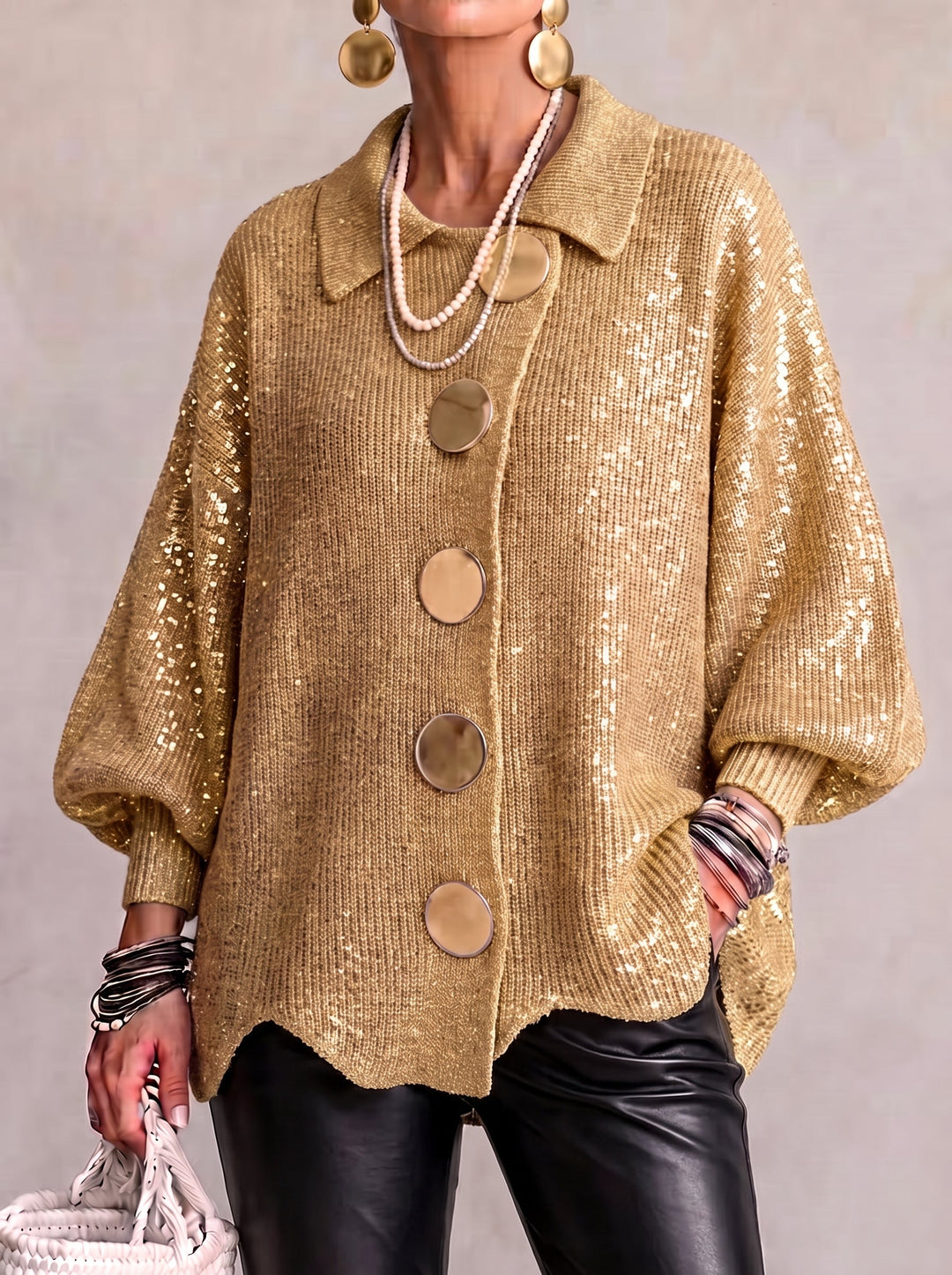 Ardelina | Cardigan Oversize con Colletto