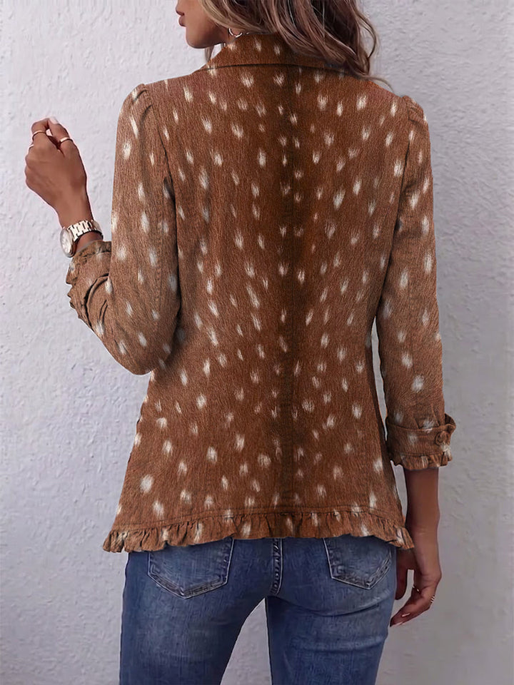Nolwenna | Giacca Animalier Bohémien con Balze