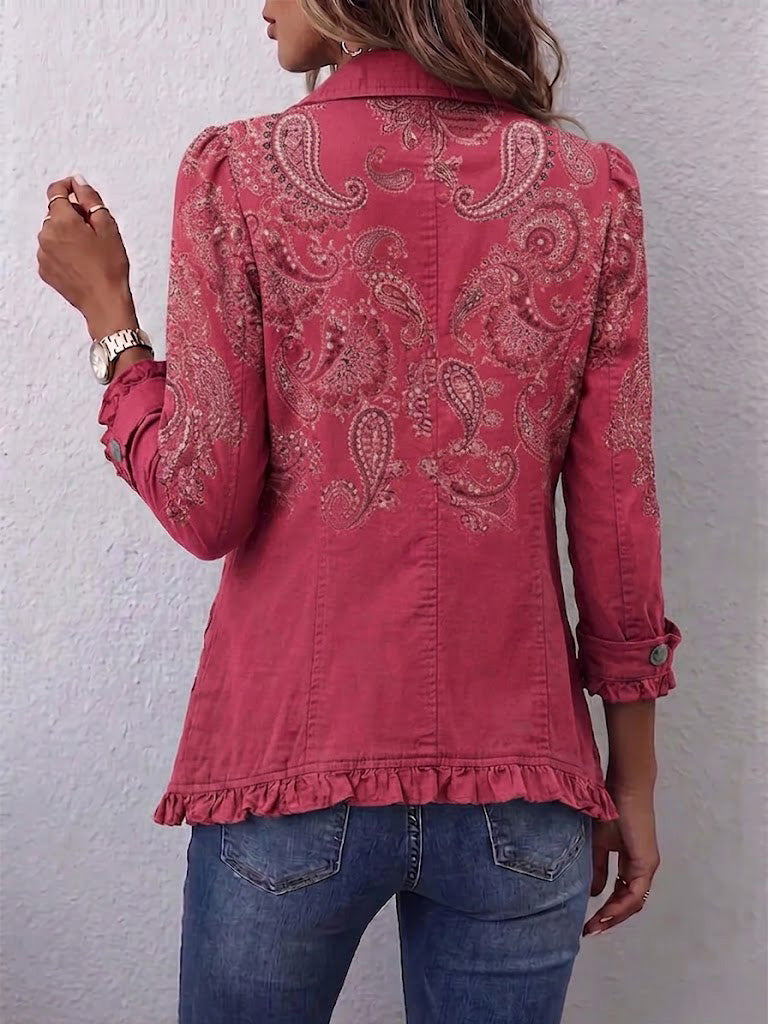 Anastasina | Giacca Paisley Vintage con Balze