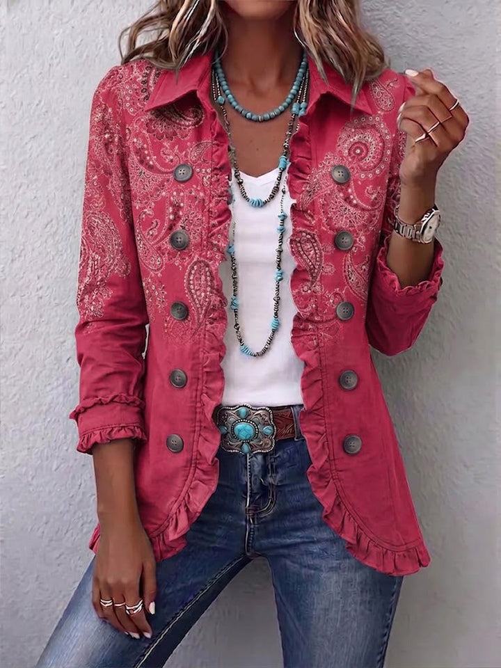 Anastasina | Giacca Paisley Vintage con Balze