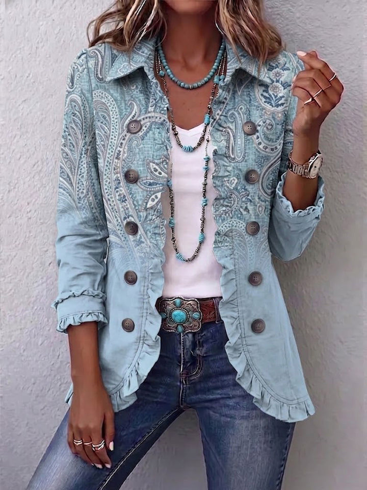 Stellabruna | Giacca Paisley Vintage con Balze