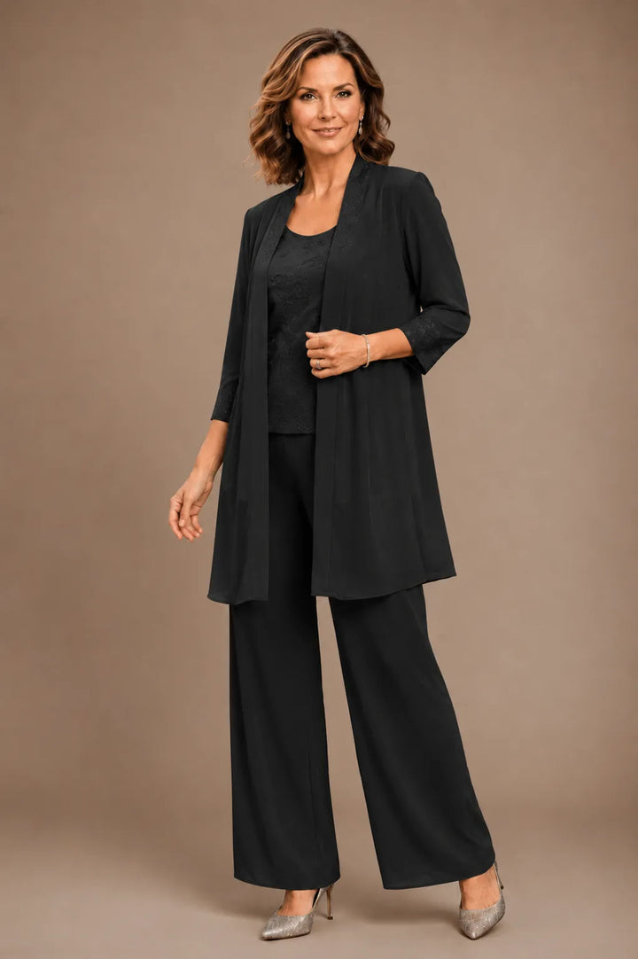 Evelisa | Completo 3 Pezzi in Chiffon