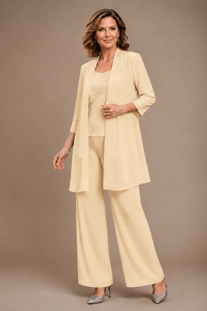 Evelisa | Completo 3 Pezzi in Chiffon