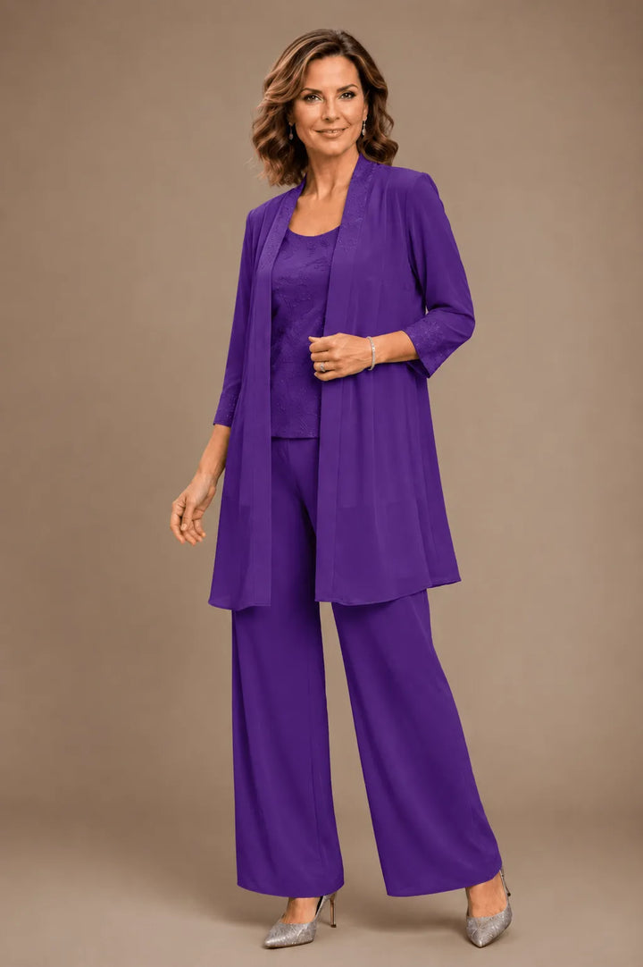 Evelisa | Completo 3 Pezzi in Chiffon
