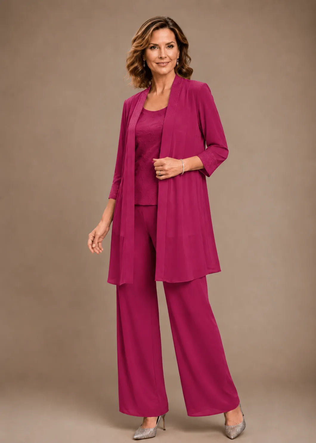 Evelisa | Completo 3 Pezzi in Chiffon