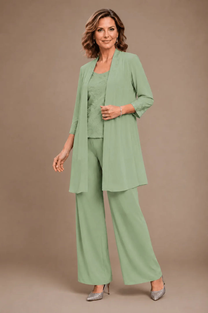 Evelisa | Completo 3 Pezzi in Chiffon
