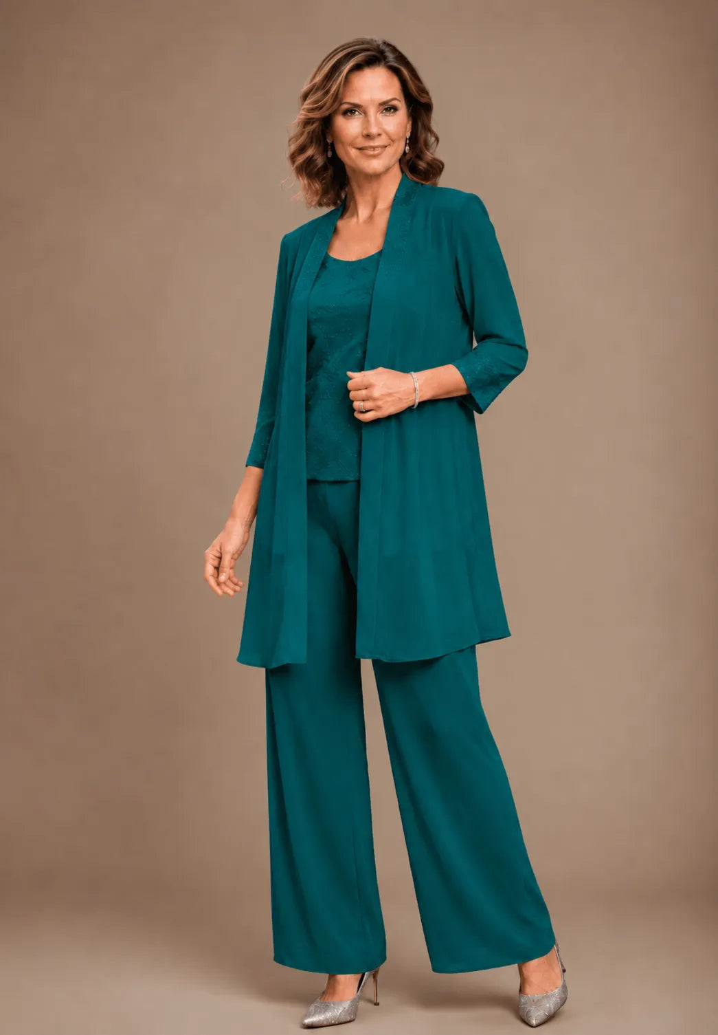Evelisa | Completo 3 Pezzi in Chiffon