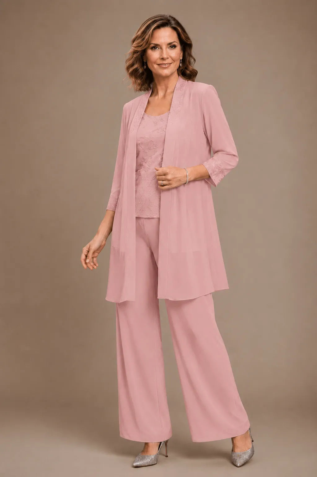 Evelisa | Completo 3 Pezzi in Chiffon