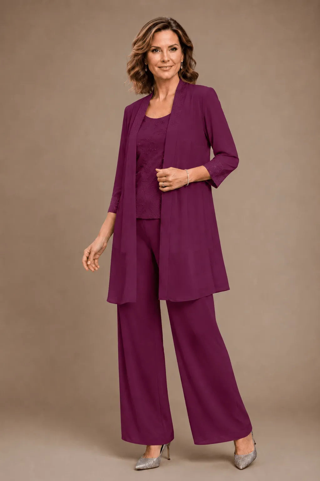 Evelisa | Completo 3 Pezzi in Chiffon