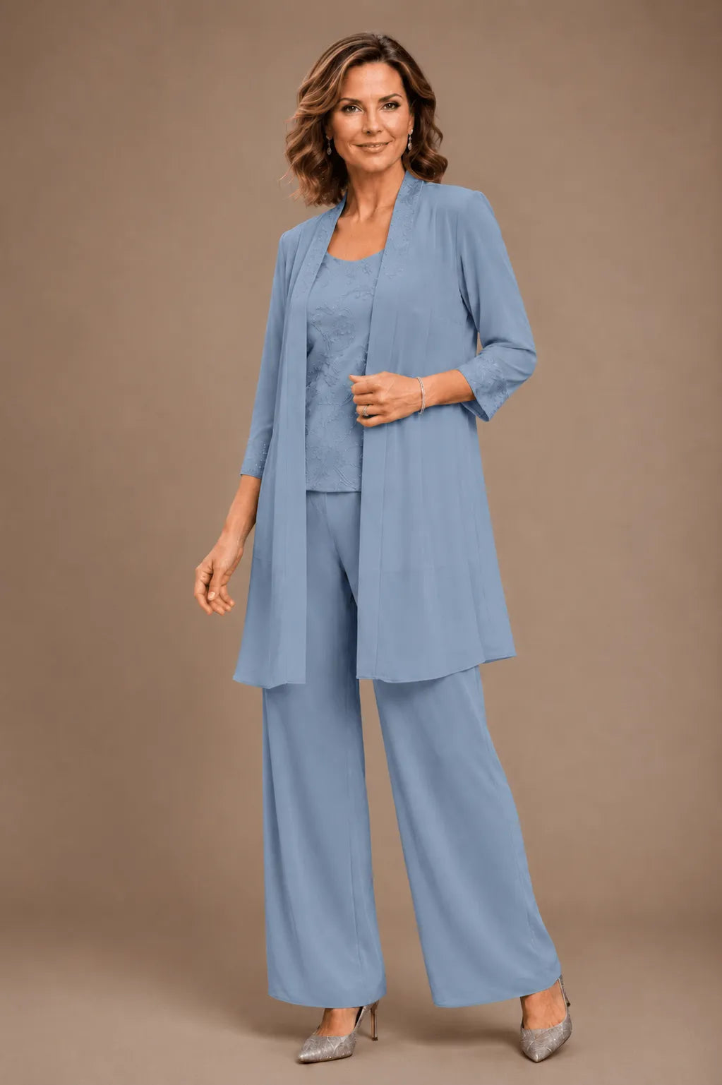 Evelisa | Completo 3 Pezzi in Chiffon