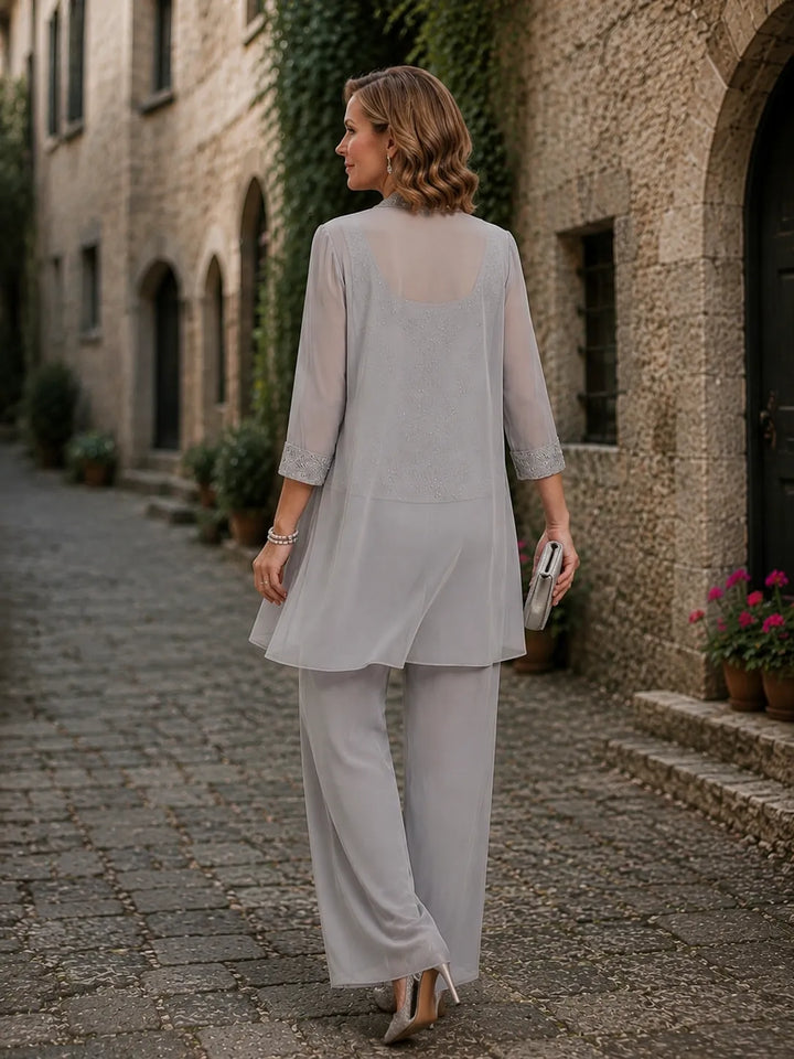 Evelisia | Completo 3 Pezzi Ricamato