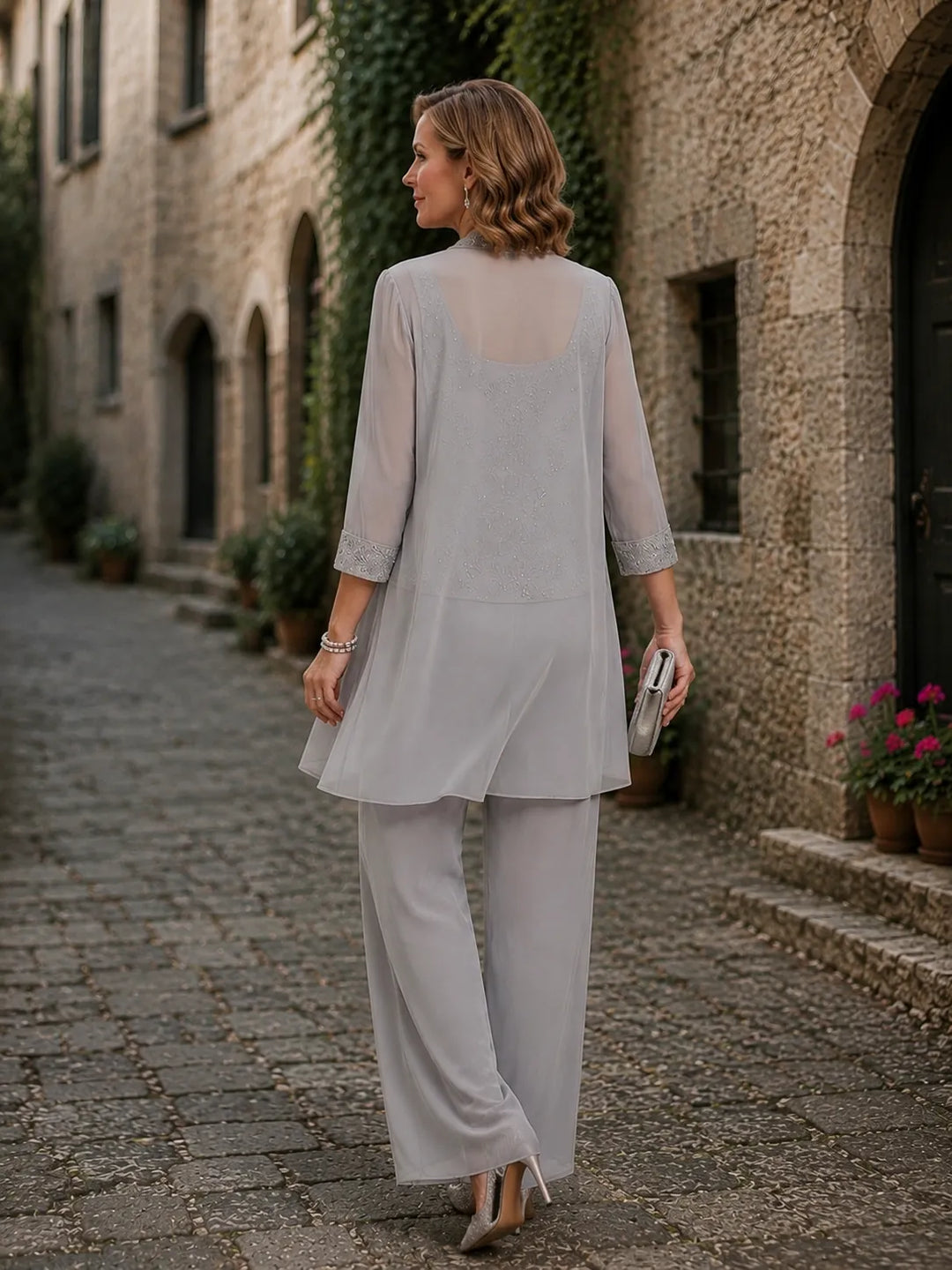 Evelisa | Completo 3 Pezzi in Chiffon