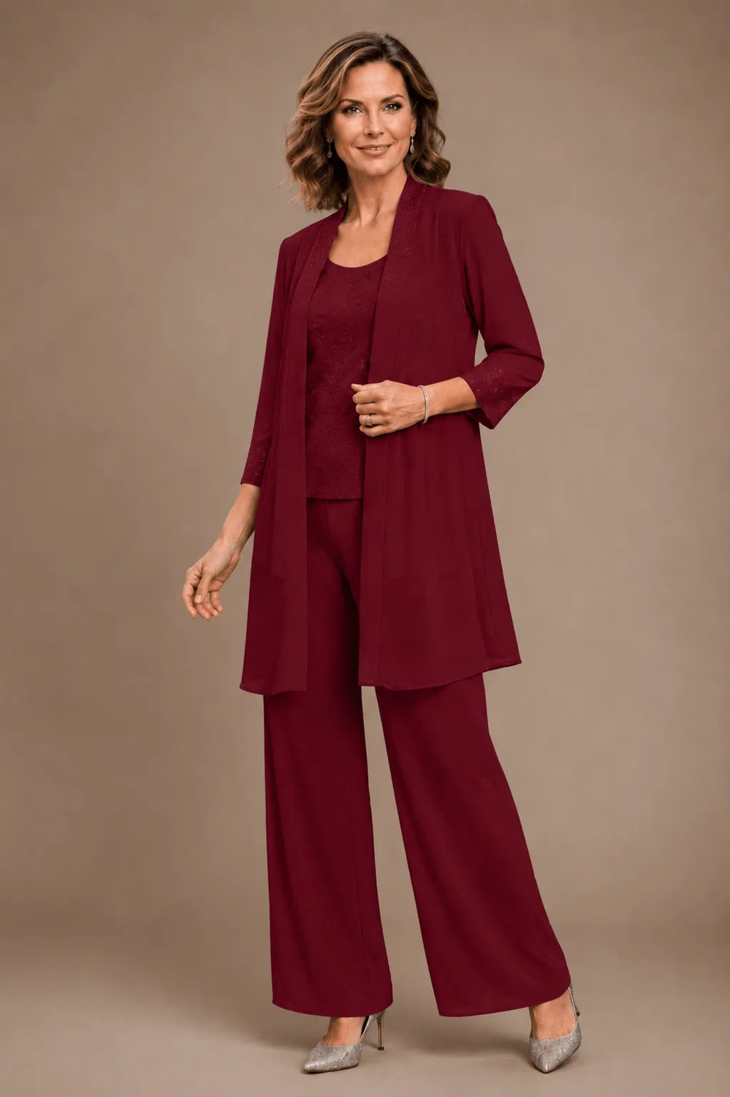 Evelisa | Completo 3 Pezzi in Chiffon