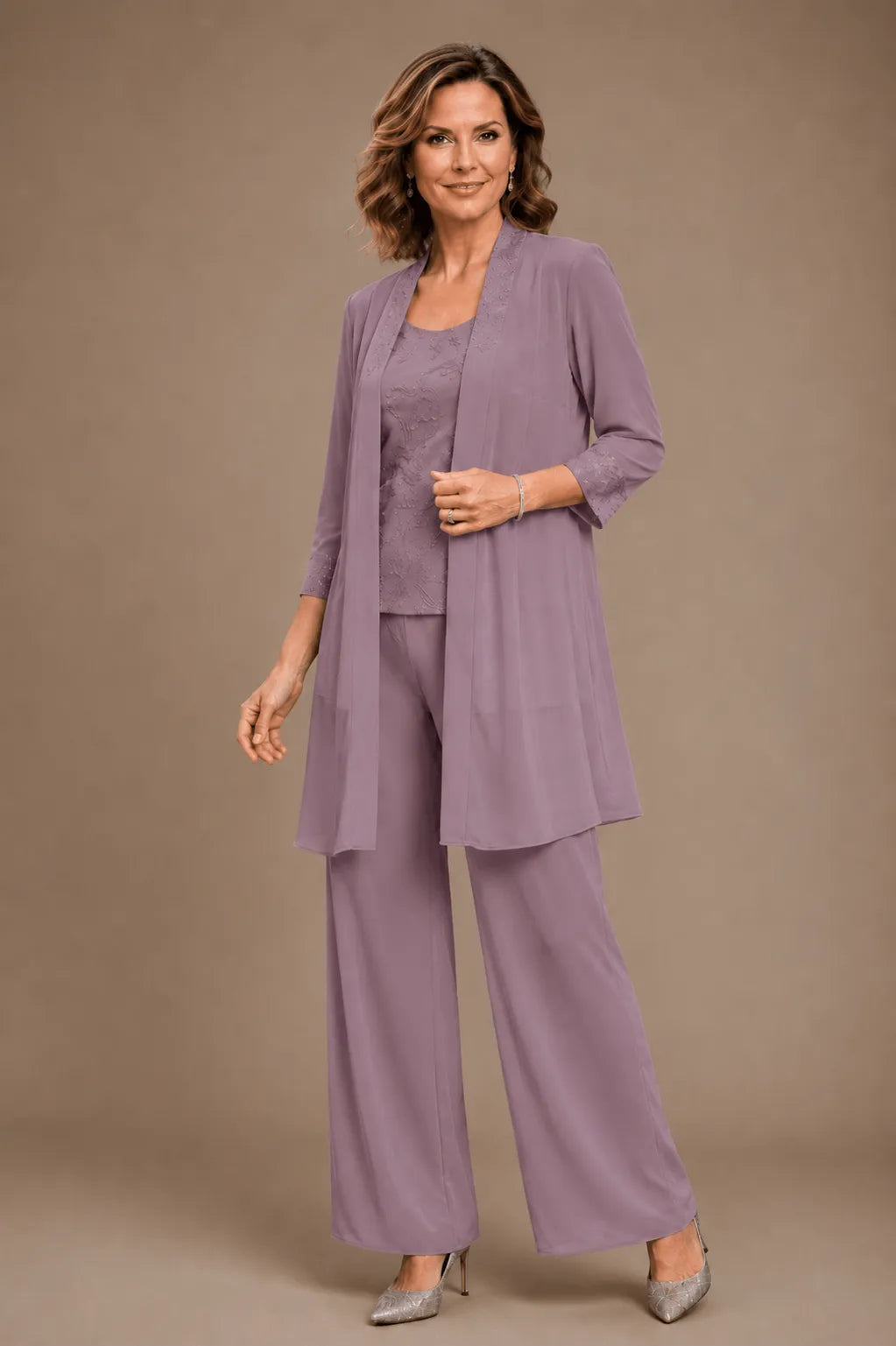Evelisa | Completo 3 Pezzi in Chiffon