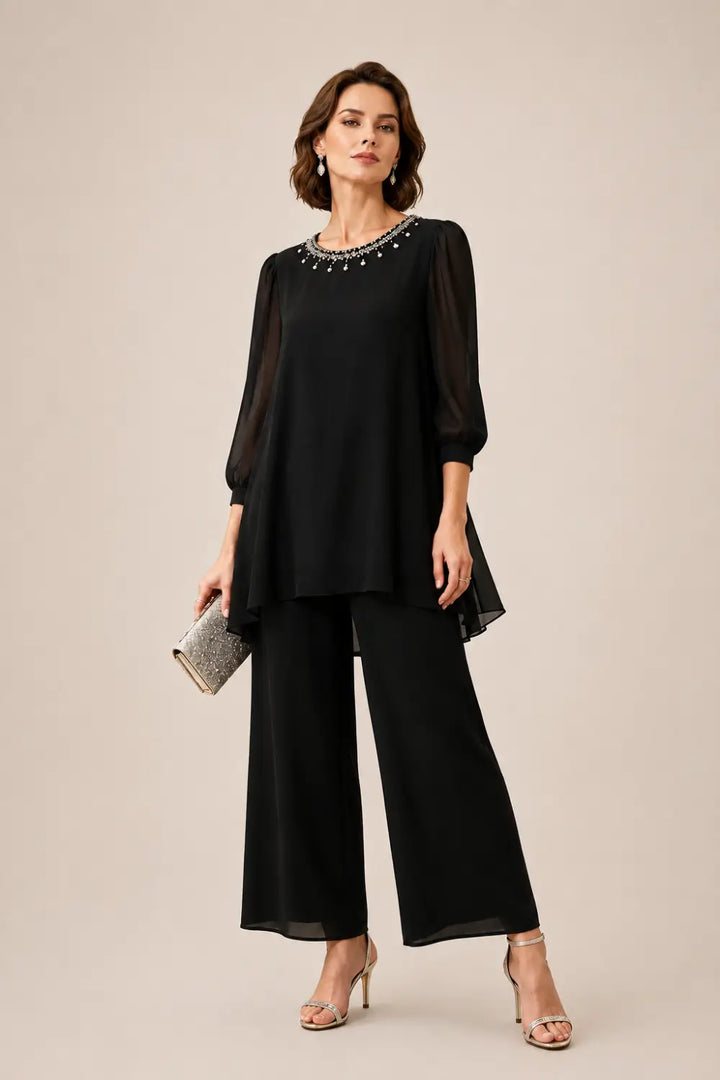 Perlissa | Completo in Chiffon a Strati