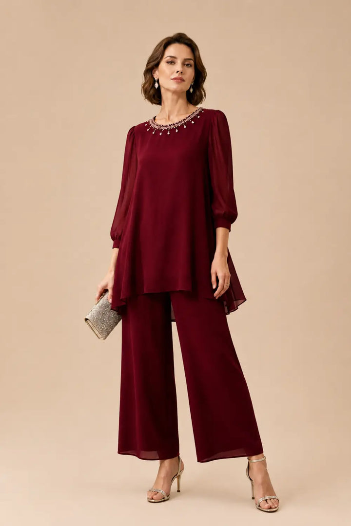 Perlissa | Completo in Chiffon a Strati