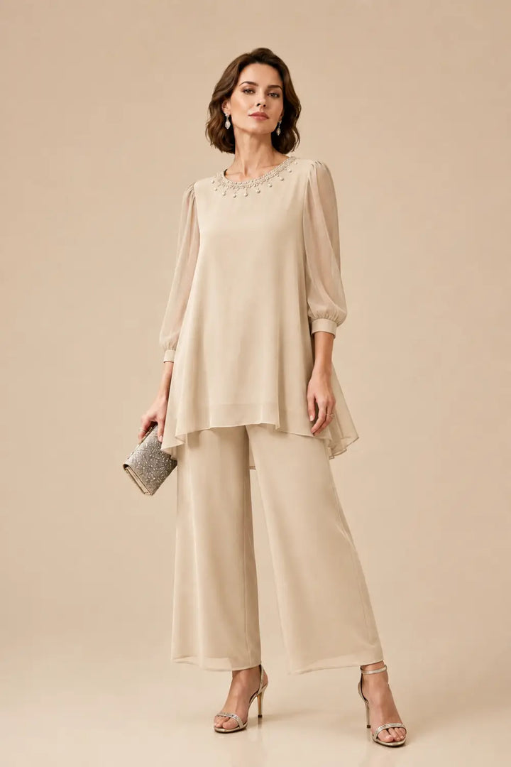 Perlissa | Completo in Chiffon a Strati
