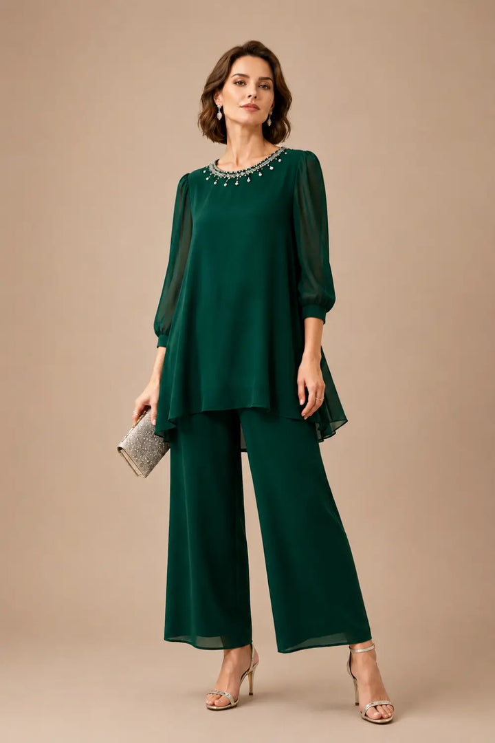 Perlissa | Completo in Chiffon a Strati