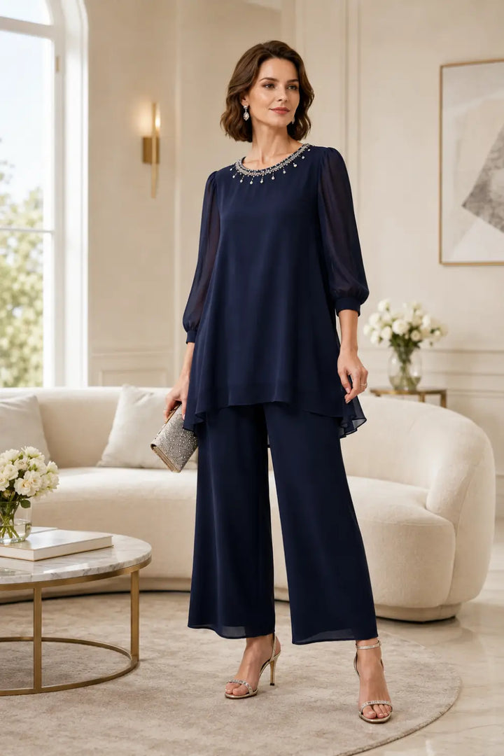 Perlissa | Completo in Chiffon a Strati