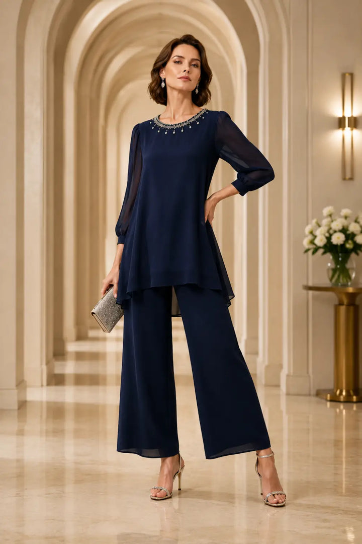 Perlissa | Completo in Chiffon a Strati