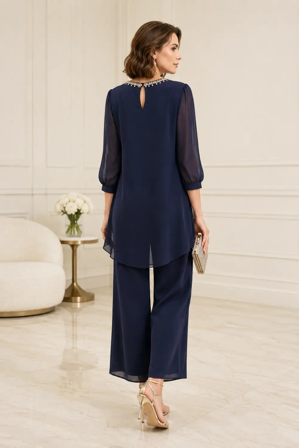 Perlissa | Completo in Chiffon a Strati