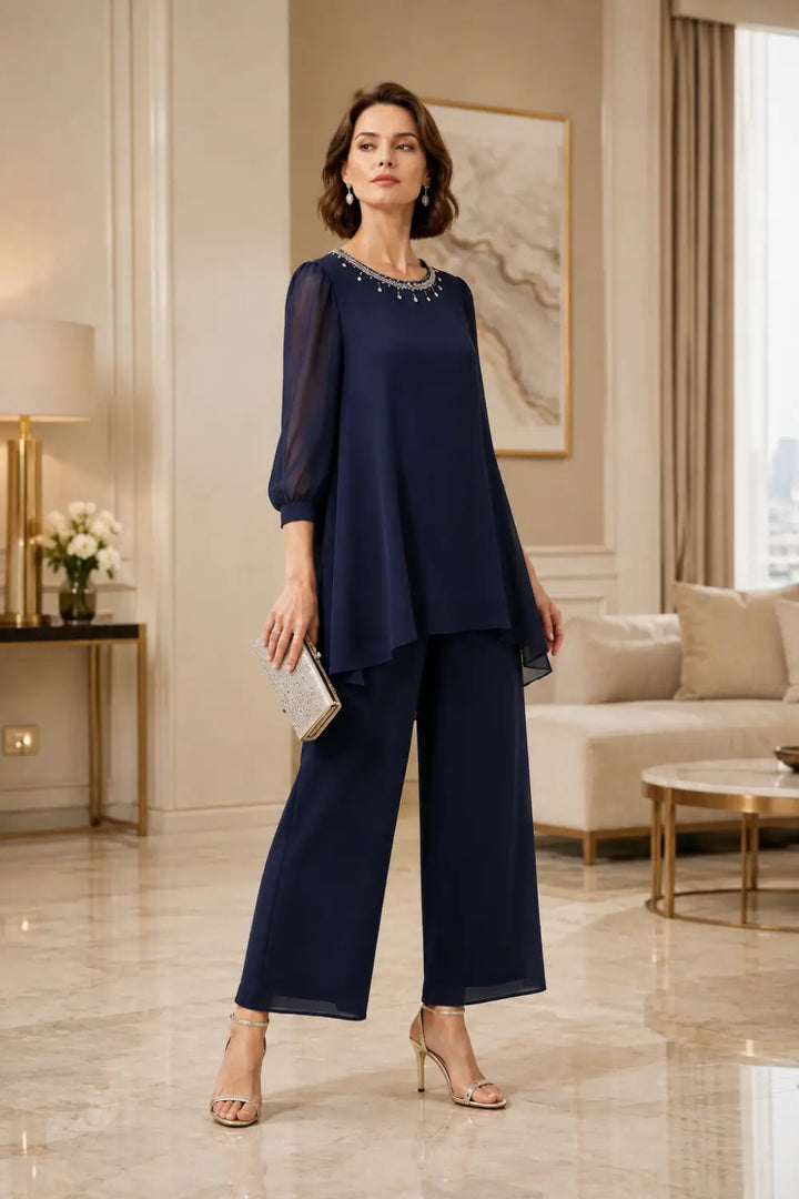 Perlissa | Completo in Chiffon a Strati