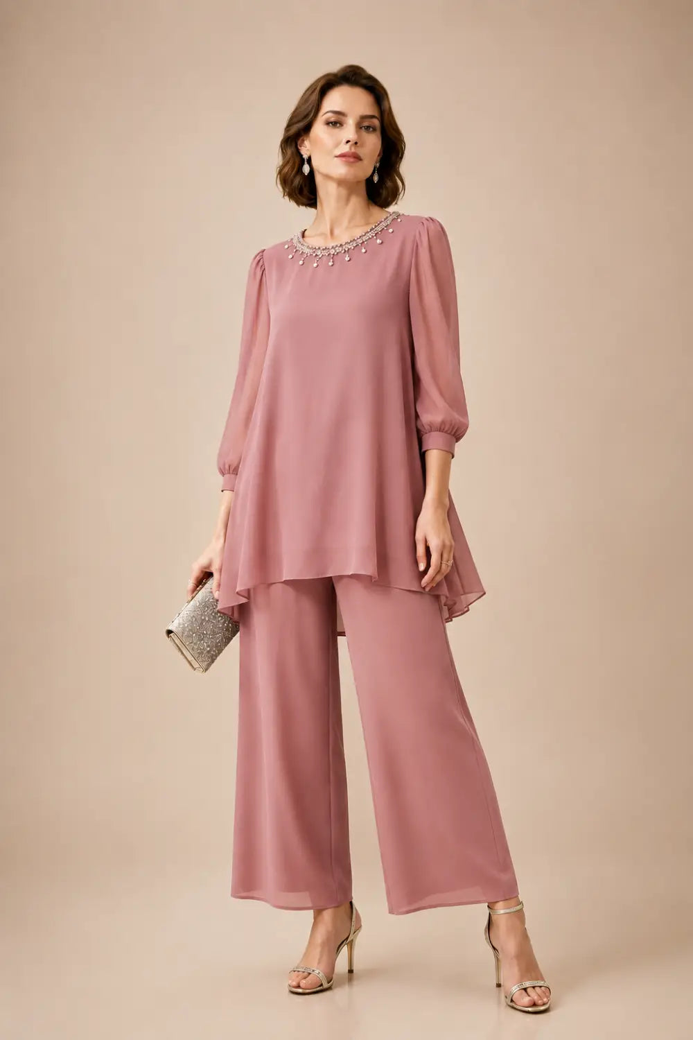Perlissa | Completo in Chiffon a Strati