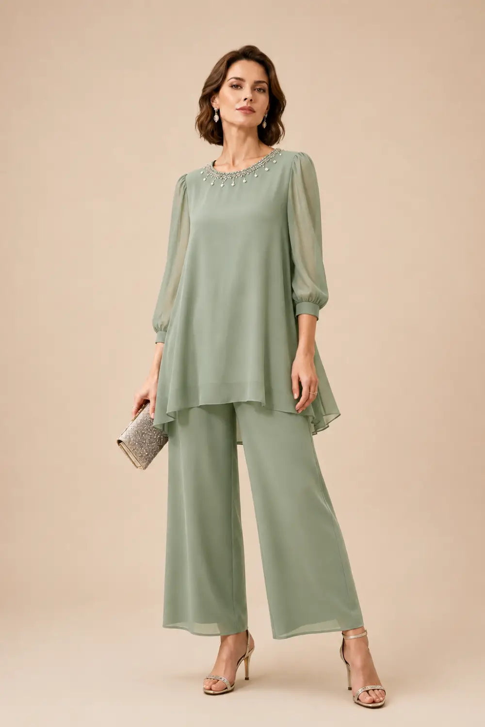 Perlissa | Completo in Chiffon a Strati
