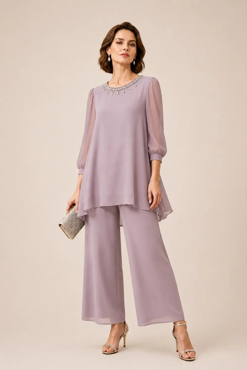 Perlissa | Completo in Chiffon a Strati