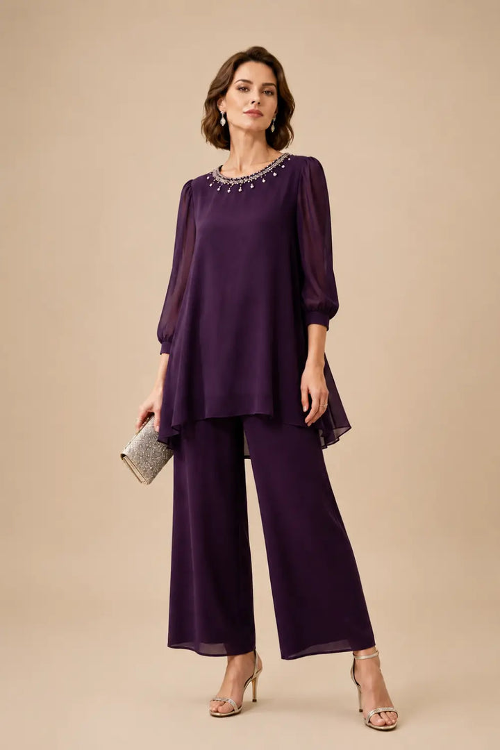 Perlissa | Completo in Chiffon a Strati