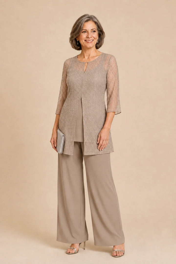 Ondellara | Completo con Sopravveste in Chiffon