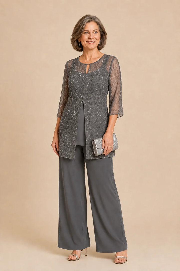 Ondellara | Completo con Sopravveste in Chiffon