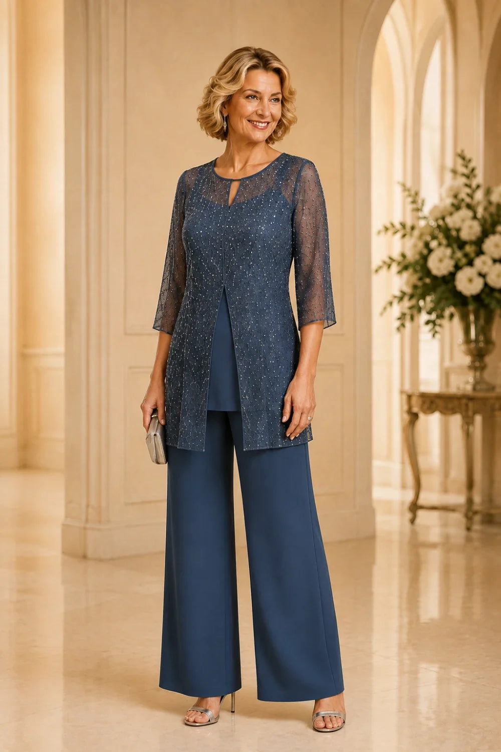 Ondellara | Completo con Sopravveste in Chiffon