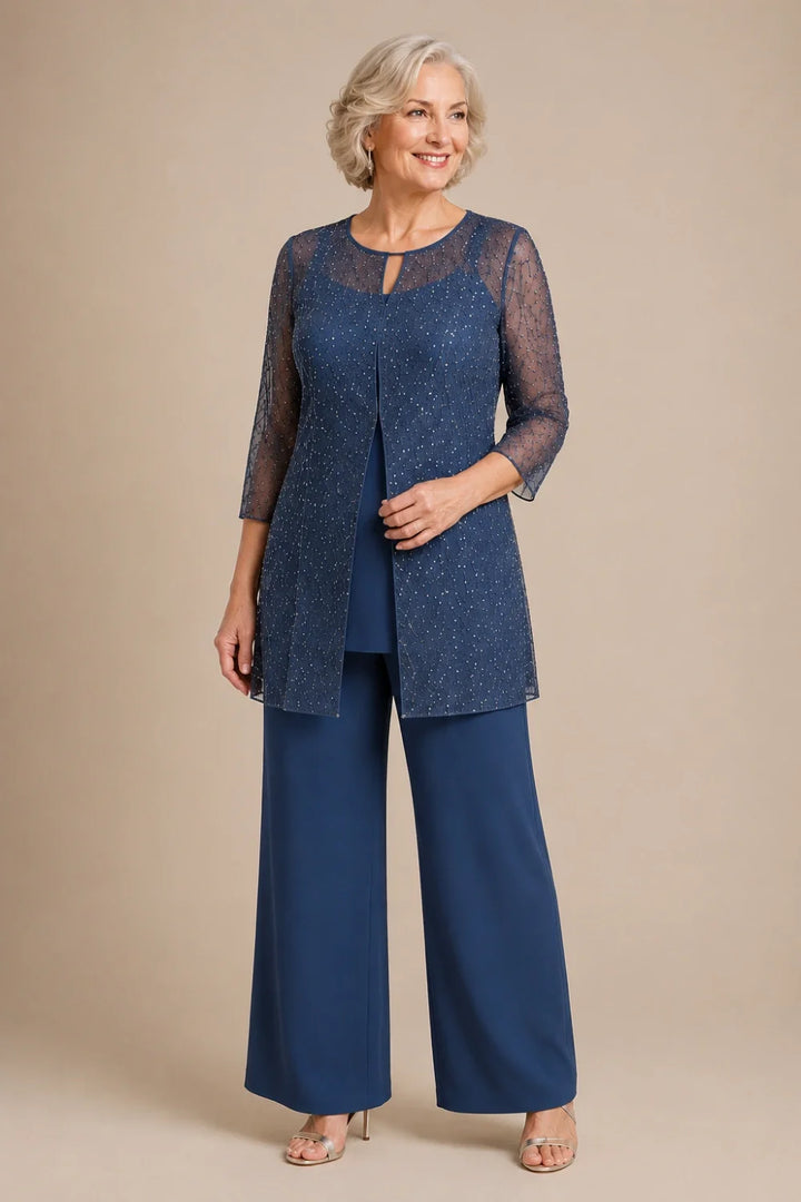 Ondellara | Completo con Sopravveste in Chiffon