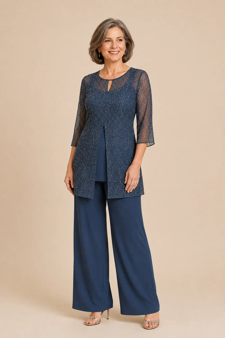 Ondellara | Completo con Sopravveste in Chiffon