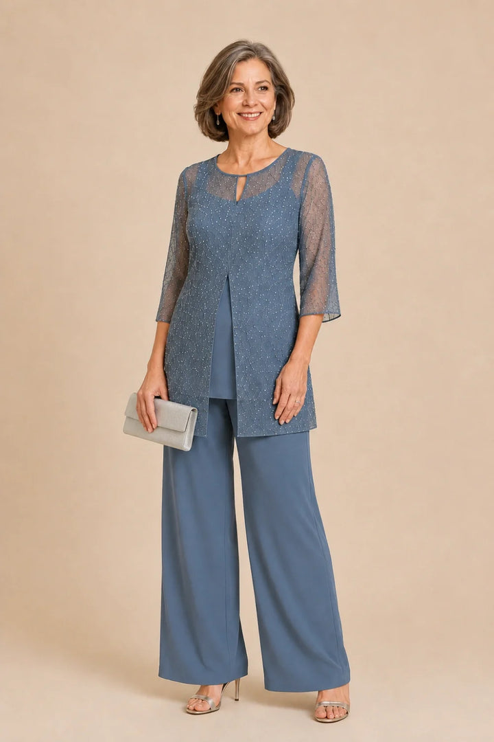 Ondellara | Completo con Sopravveste in Chiffon